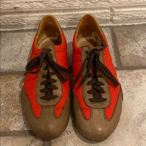 Dries Van Noten Red Orange Sneakers
